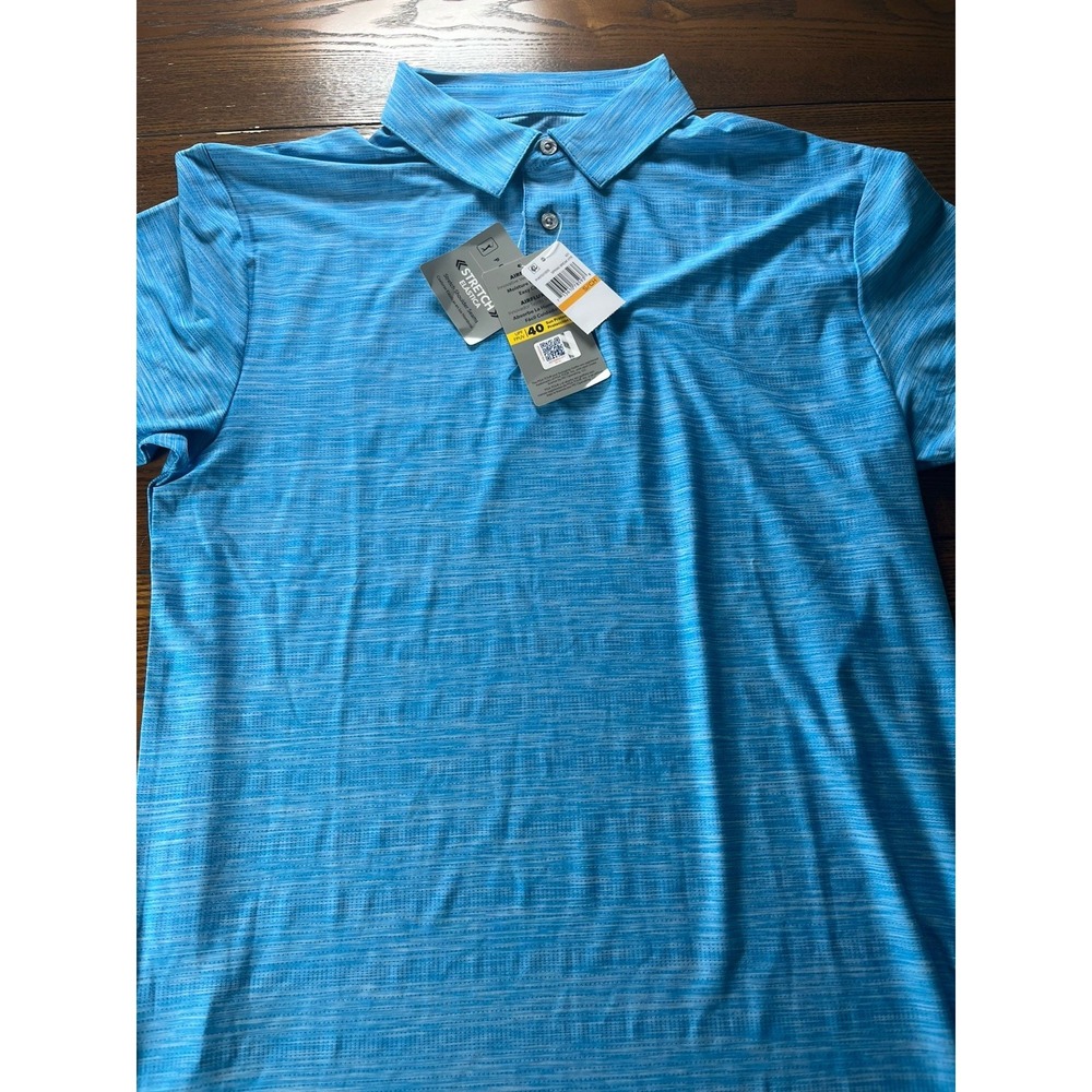 NEW PGA Tour Airflux Moisture Wicking Men's Short Sleeve Polo Shirt Size Small